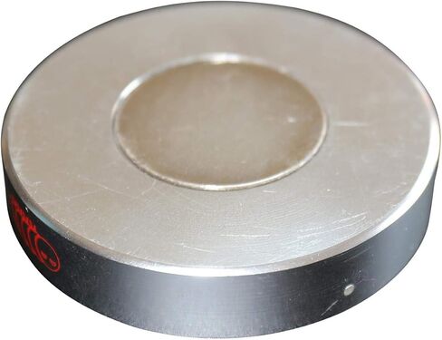 Magnetic Metal Large Spirit Bubble Level 60mm Diameter, 2 23/64, Degrees, Circular, Surface Level - Metal Housing, Bulls Eye Bullseye Vial Round, Blue/Silver in Saudi Arabia