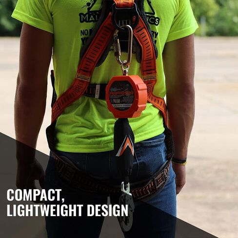 Malta Dynamics Pygmy Hog Web Self-Retracting Lifeline with Steel Snap Hook, OSHA/ANSI Compliant in Saudi Arabia