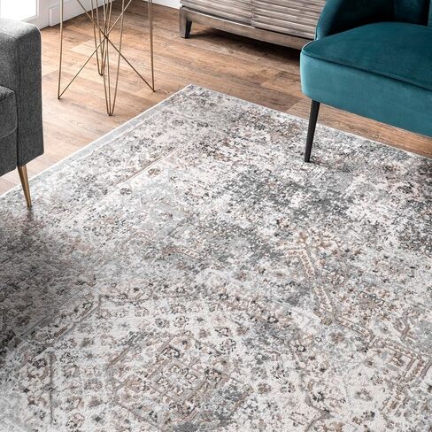 سجادة NuLOOM Lola شرقية/فارسية 2x8 عداء لغرفة المعيشة وغرفة النوم وغرفة الطعام ومدخل المدخل والمطبخ، بيج/عاجي in Saudi Arabia