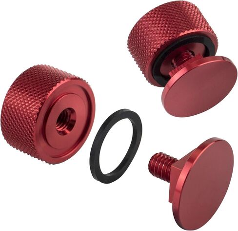 3mirrors Welding Hood (Pipeliner) Helmet Fasteners Black Headgear Replacement Parts Accessories Screws Flip Hood Aluminum - Anodized w/Silicone Washer Non-slip 1 Pair in Saudi Arabia