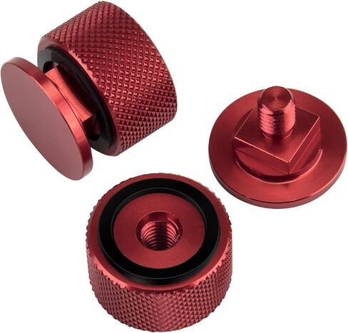 3mirrors Welding Hood (Pipeliner) Helmet Fasteners Black Headgear Replacement Parts Accessories Screws Flip Hood Aluminum - Anodized w/Silicone Washer Non-slip 1 Pair in Saudi Arabia