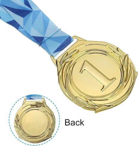 PATIKIL 2.56 Inch Gold Silver Bronze Winner Award Medals, 3 Pack Olympic Style Award Medals 1st 2nd 3rd Prizes with Ribbon for Games Sports Competitions in Saudi Arabia