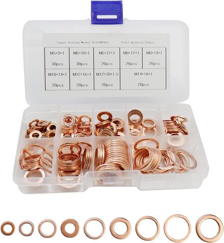 580pcs Stainless Steel Washers Set Washers Hardware Washers M2,M2.5,M3,M4,M5,M6,M8,M10,M12 in Saudi Arabia