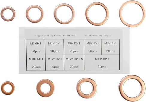 580pcs Stainless Steel Washers Set Washers Hardware Washers M2,M2.5,M3,M4,M5,M6,M8,M10,M12 in Saudi Arabia
