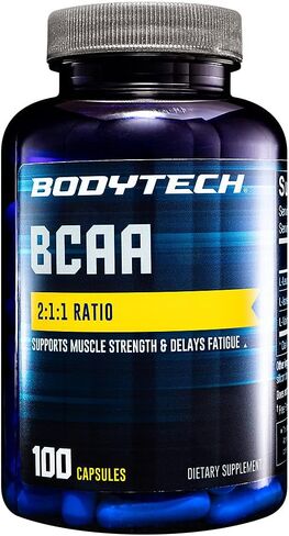 BodyTech BCAA 2:1:1 Ratio (100 Capsules) in Kuwait