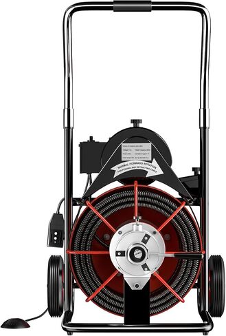 VEVOR 75 قدم × 3/8 بوصة منظف 370 وات آلة تنظيف الصرف المفتوح لأنابيب 1 إلى 4 بوصة، أحمر in Saudi Arabia