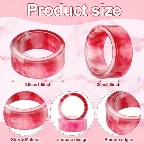 Set of 24 Napkin Rings Pastel Napkin Holders Napkin Rings Bulk Resin Napkin Rings for Autumn Thanksgiving Day Party Decoration Dinning Table Family Gatherings in Saudi Arabia