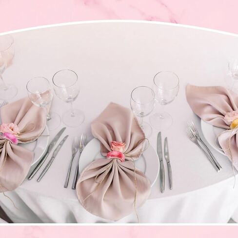 Set of 24 Napkin Rings Pastel Napkin Holders Napkin Rings Bulk Resin Napkin Rings for Autumn Thanksgiving Day Party Decoration Dinning Table Family Gatherings in Saudi Arabia