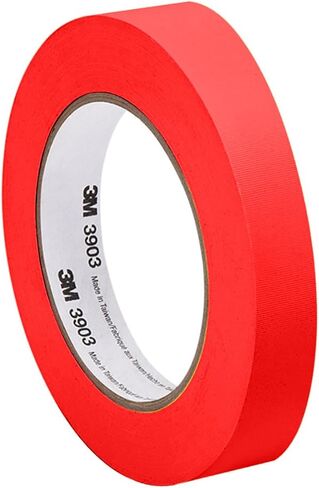 3M 3903 0.25" X 50YD-RED Red Vinyl/Rubber Adhesive Duct Tape 3903, 12.6 psi Tensile Strength, 50 yd. Length, 0.25" Width in Saudi Arabia