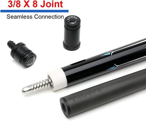CUPPA Technology Pool Cue with Low Deflection Carbon Fiber Shaft,Black Pool Cue Case Set in Saudi Arabia