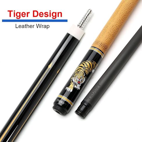 CUPPA Technology Pool Cue with Low Deflection Carbon Fiber Shaft,Black Pool Cue Case Set in Saudi Arabia