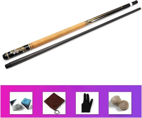 CUPPA Technology Pool Cue with Low Deflection Carbon Fiber Shaft,Black Pool Cue Case Set in Saudi Arabia