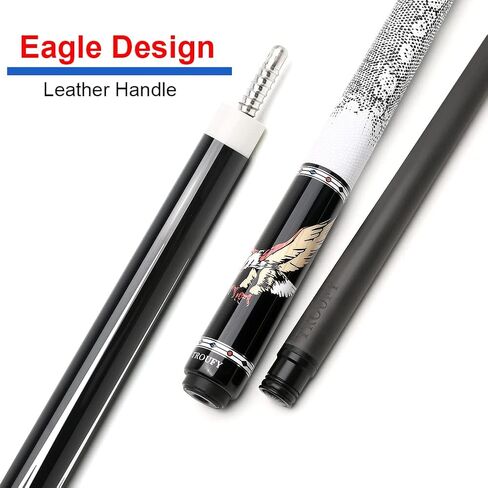 CUPPA Technology Pool Cue with Low Deflection Carbon Fiber Shaft,Black Pool Cue Case Set in Saudi Arabia