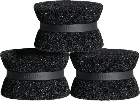 Dotti Super Scrubber Silicone Sponge - Odor-Free, Non-Scratch, Fast-Drying, and Dishwasher-Safe Dish Scrubber - Also for Showers, Tile, and Counters - 3 Pack, Odyssey in Saudi Arabia