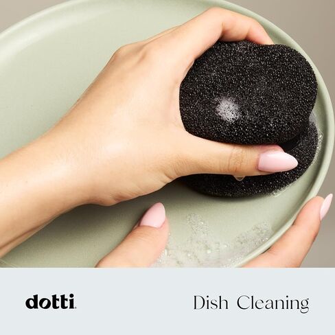 Dotti Super Scrubber Silicone Sponge - Odor-Free, Non-Scratch, Fast-Drying, and Dishwasher-Safe Dish Scrubber - Also for Showers, Tile, and Counters - 3 Pack, Odyssey in Saudi Arabia