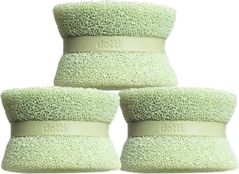 Dotti Super Scrubber Silicone Sponge - Odor-Free, Non-Scratch, Fast-Drying, and Dishwasher-Safe Dish Scrubber - Also for Showers, Tile, and Counters - 3 Pack, Odyssey in Saudi Arabia