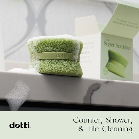 Dotti Super Scrubber Silicone Sponge - Odor-Free, Non-Scratch, Fast-Drying, and Dishwasher-Safe Dish Scrubber - Also for Showers, Tile, and Counters - 3 Pack, Odyssey in Saudi Arabia