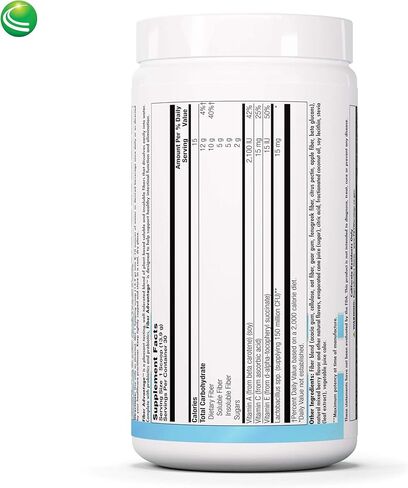 نوترا بيوجينيسيس - ميزة الألياف - مزيج الألياف والبروبيوتيك وفيتامين أ للمساعدة في دعم انتظام الأمعاء ووظيفة الأمعاء - خالٍ من الغلوتين، مسحوق - 416 جم in Kuwait