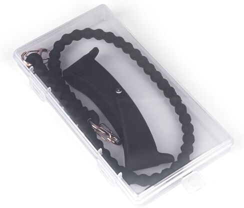 مقبض زجاجة مياه - حامل زجاجة مياه أنيق ومتين من السيليكون، حبال، حبل قصير، حامل بحزام - يناسب معظم زجاجات المياه بسعة 8-40 أونصة - متوافق مع ملحقات كأس ستانلي (أسود) in Kuwait