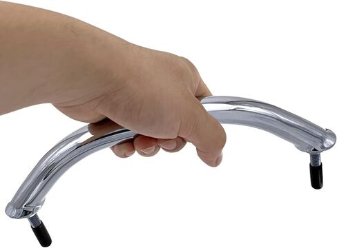 ISURE MARINE 2 قطعة قارب 316 الفولاذ المقاوم للصدأ 12 ''قارب مصقول المقبض البيضاوي أنبوب مقبض إمساك درابزين لليخوت البحرية RV in Kuwait