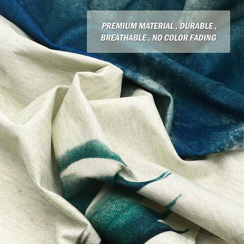 LIGICKY الحبر الصيني نمط طويل اليابانية نورين ستارة المدخل الكتان كوي الأسماك المطبوعة الآسيوية نافذة العلاج شنقا نسيج الباب للمطبخ السوشي الديكور المنزلي 33.5 "العرض × 70.9" طويلة in Kuwait