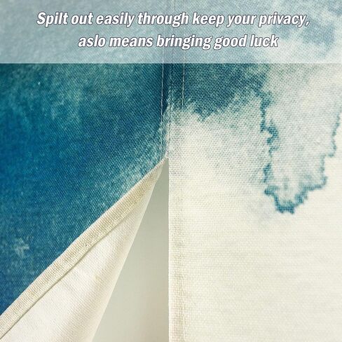 LIGICKY الحبر الصيني نمط طويل اليابانية نورين ستارة المدخل الكتان كوي الأسماك المطبوعة الآسيوية نافذة العلاج شنقا نسيج الباب للمطبخ السوشي الديكور المنزلي 33.5 "العرض × 70.9" طويلة in Kuwait