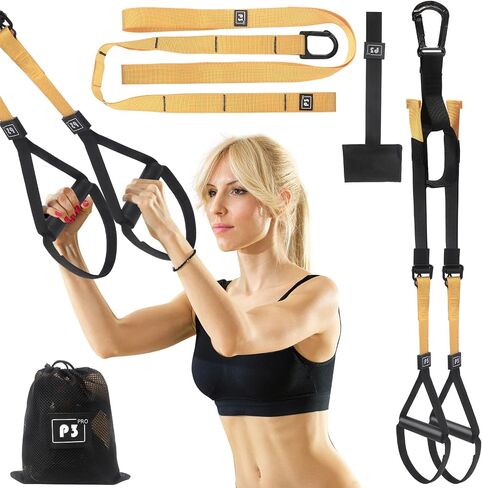Suspension Resistance Band Fitness Band Home Resistance Training Kit Resistance Trainer Exercise Band with Handle Home Gym Door Anchor and Tote Bag Indoor and Outdoor Weight Resistance Training Band in Saudi Arabia