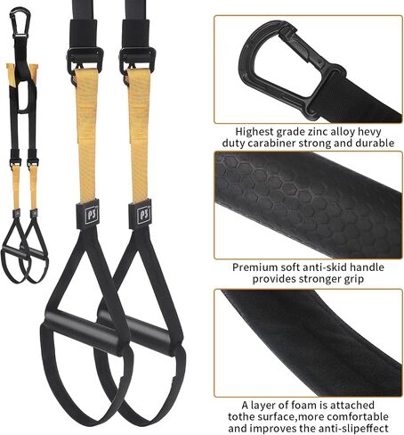 Suspension Resistance Band Fitness Band Home Resistance Training Kit Resistance Trainer Exercise Band with Handle Home Gym Door Anchor and Tote Bag Indoor and Outdoor Weight Resistance Training Band in Saudi Arabia
