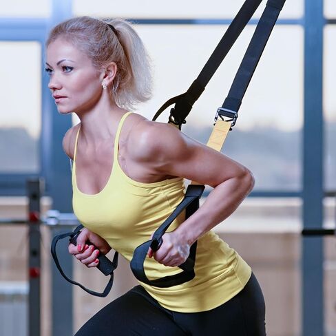 Suspension Resistance Band Fitness Band Home Resistance Training Kit Resistance Trainer Exercise Band with Handle Home Gym Door Anchor and Tote Bag Indoor and Outdoor Weight Resistance Training Band in Saudi Arabia