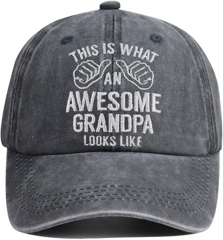 2PCS Grandpa and Grandma Hats for Men Women, Adjustable Wash Cotton Embroidered Funny Grandparents Baseball Cap in Saudi Arabia