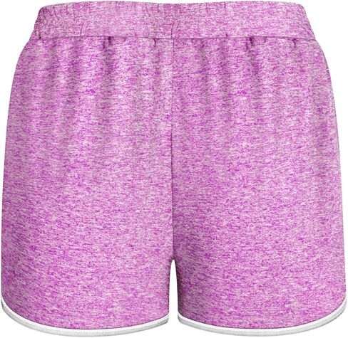 Koscacy شورت رياضي للسيدات، شورت يوغا مع جيوب جانبية للفتيات، صيفي أنيق جذاب للشاطئ يوميًا، ملابس رياضية رائعة للصيف، أرجواني L in Kuwait