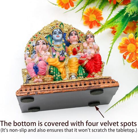 alikiki Full Shiva Family Statue - 5.1Inch Murti Shiva Family Diwali Gift Pooja Item Puja Gifts for Indian Friends Man Woman Family Home Temple Office Mandir Altar Shine Yoga Studio Meditation Room in Saudi Arabia