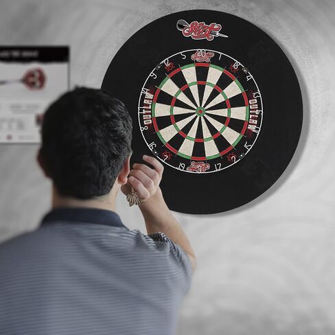 Shot! Darts Outlaw Tournament Dartboard and Surround Set-Steel Tip Dart and Board Surround Bundle in Saudi Arabia