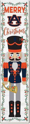Auburn Tigers Nutcracker Porch Leaner, 11x46 Inches, Tigers Outdoor Christmas Sign; Display Some Holiday Cheer with This Auburn Tigers Nutcracker Sign in Saudi Arabia