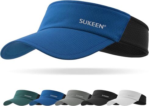 Sukeen Sports Sun Visor Men Women Lightweight Packable Long Brim Stretchy Visor Hat for Running, Tennis, Golf, Daily Wear in Saudi Arabia