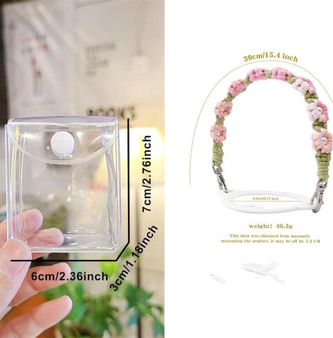 Water Bottle Handle, Cup Holder with Strap, Waterbottle Sling Strap with Handmade Flower Bohemian in Saudi Arabia