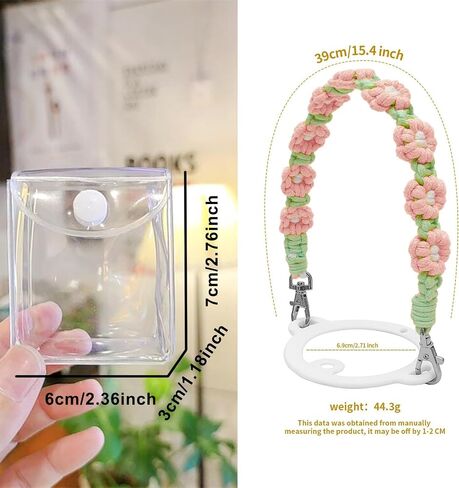 Water Bottle Handle, Cup Holder with Strap, Waterbottle Sling Strap with Handmade Flower Bohemian in Saudi Arabia