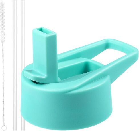 غطاء من القش من نانا للقارورة المائية ذات الفم العريض، غطاء من القش مع القش للقارورة المائية ذات الفم العريض 18 32 40 أونصة، غطاء قارورة علوي من القش المائي وأغطية بديلة لزجاجة المياه in Kuwait