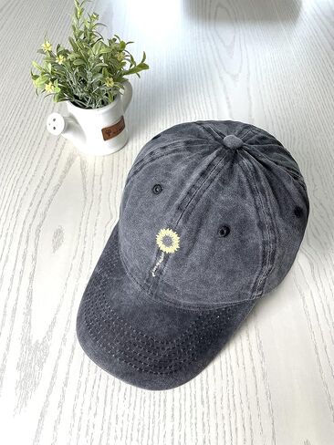 Women's Cute Sunflower Baseball Cap, Adjustable You are My Sunshine Hat, Funny Dad Hat in Saudi Arabia