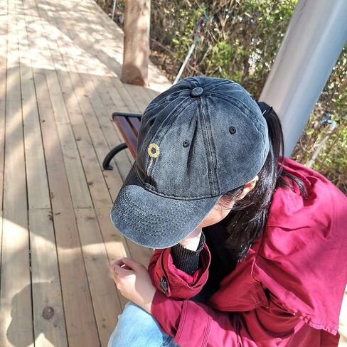 Women's Cute Sunflower Baseball Cap, Adjustable You are My Sunshine Hat, Funny Dad Hat in Saudi Arabia