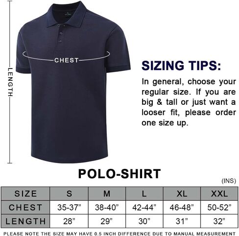ZH Men's Golf Polo Shirts,3 Pack Polo Shirts for Men,Classic-Fit Polo Shirts,Breathable Polo Shirt for Men in Saudi Arabia