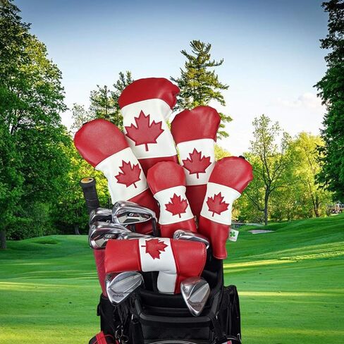 Limited Edition Canada Flag Fairway Wood Headcover - Tour Quality Golf Club Cover - Style and Customize Your Golf Bag in Saudi Arabia
