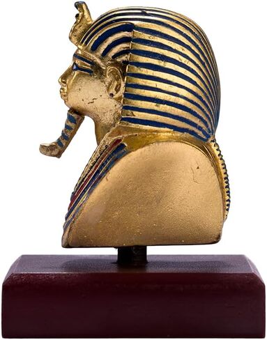 Size 6cm/2.3in, Certified Replica of Egyptian Pharaoh King TUT-ankhamun's Statue/Mask, Egyptian Statue Figurine Bust,a Handcrafeted Egyptian Home Decore Statue (Plexi Glass) in Saudi Arabia
