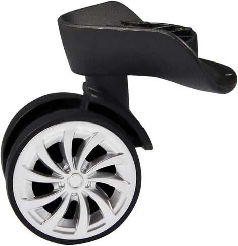Swivel Castors Wheels, 2Pcs 55mm Rubber Swivel Castor Wheels 360 Degree Quiet Swivel Replacement of The Wheel Luggage Travel Suitcase Wheels Trolley Furniture Caster in Saudi Arabia