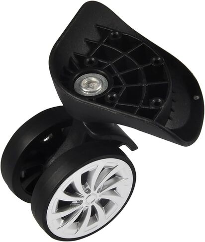 Swivel Castors Wheels, 2Pcs 55mm Rubber Swivel Castor Wheels 360 Degree Quiet Swivel Replacement of The Wheel Luggage Travel Suitcase Wheels Trolley Furniture Caster in Saudi Arabia