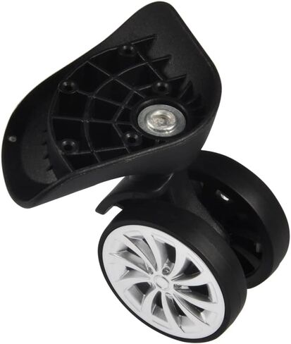 Swivel Castors Wheels, 2Pcs 55mm Rubber Swivel Castor Wheels 360 Degree Quiet Swivel Replacement of The Wheel Luggage Travel Suitcase Wheels Trolley Furniture Caster in Saudi Arabia