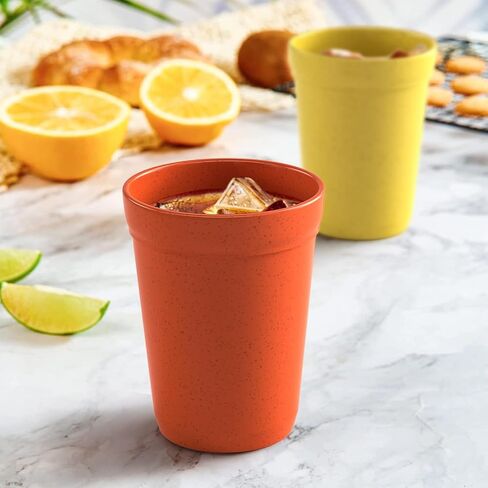 أكواب Homestockplus سعة 20 أونصة، أكواب شرب غير قابلة للكسر، آمنة للاستخدام في الميكروويف وغسالة الأطباق، خالية من مادة BPA، كوب صديق للبيئة وقابل لإعادة الاستخدام للعصائر والماء والنبيذ والكحول وما إلى ذلك. المشروبات 【مجموعة من 8】 in Saudi Arabia