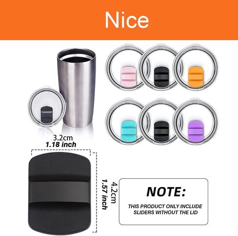Magslider Replacement Lid for 20 oz tumblers, Spill Proof Splash Resistant Lids Covers Fit for Rambler and More Coffee Mugs, 1 Magnetic Lids in Saudi Arabia