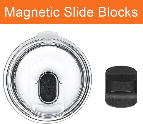 Magslider Replacement Lid for 20 oz tumblers, Spill Proof Splash Resistant Lids Covers Fit for Rambler and More Coffee Mugs, 1 Magnetic Lids in Saudi Arabia