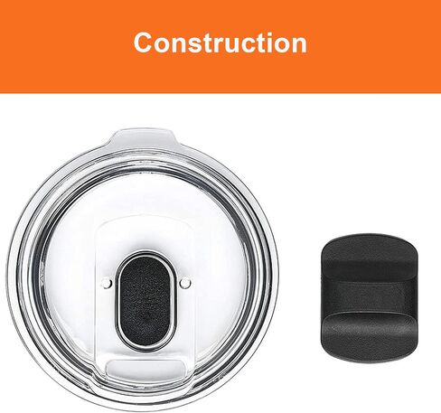 Magslider Replacement Lid for 20 oz tumblers, Spill Proof Splash Resistant Lids Covers Fit for Rambler and More Coffee Mugs, 1 Magnetic Lids in Saudi Arabia